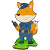 Fox Policier Microphone Police