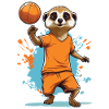 Meerkat handball player streetwear style