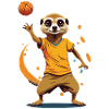 Meerkat handball player streetwear style