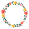 Field Flowers Wreath Boho Personalizable