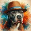 Pitbull Splash Art