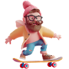 Cooler Skateboarder