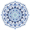 Blue Geometric Mandala