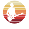Guitarist Sunset Gift Moment