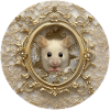 Maus im Goldrahmen
