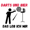 Darts und Bier Schwarz