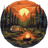 Camping mit Campingwagen