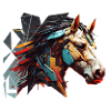 pferd abstrakt