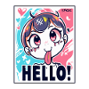 Naughty Anime Girl Says Hello