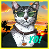 Coole Katze Kunst Art Style