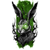 Radiant Rabbit: Glowing Bunny Elegance