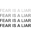 Fear is a liar