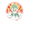 Cartoon Green Anime Boy