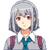 Pixel Schulmädchen Charm