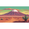 Atacama Desert, Chile - Pixel Art