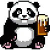 Pixel Panda Pint Time