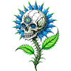 Kornblomst kranium // Totenkopf Kornblume FS0149