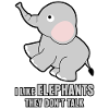Éléphants Mignon Blague Éléphant