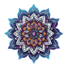 Blaues Mandala