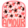 Amour Love Hearts and Flowers
