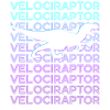Velociraptor Dinosaur Retro
