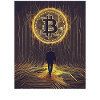 Digital Bitcoin Forest Scene