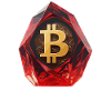 Bitcoin Kristall-Design für Individualdruck