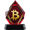 Bitcoin Crystal Logo Design