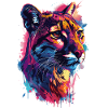 Bunter Kunst Wildtiere