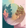 Pastel Magic: Surreal Botany