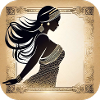 Mystical oriental belly dancer