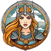 Fière Viking Germanin Shieldmaiden