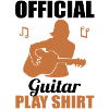 Official Guitar Playing Gift Shirt