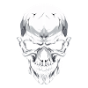 White and cool split skull