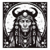 Tribal Moon Pixel