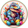 Dinobaby kleiner Dinosaurier im Osternest