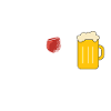 Wein Schere Paar Bier
