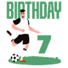 7. Geburtstag 7 Jahre Fußball Fußballspieler