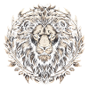 Lion in laurel wreath