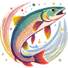 Trout in the water