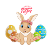 Happy Easter Bunny Egg