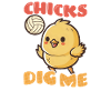 Volleyball Easter Chicks Dig Me