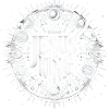 Jesus is King Circle Design