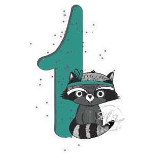 Lustiger Waschbär - ich bin jetzt schon 1