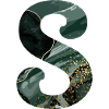 Green Marbled S Letter