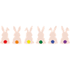 Regenbogen-Häschen