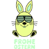 frohe ostern hase