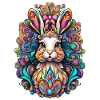 Kunstvoller Osterhase 3