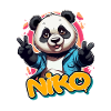 NIKO - Handsome boy name with cool panda