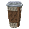 Embroidered coffee mug
